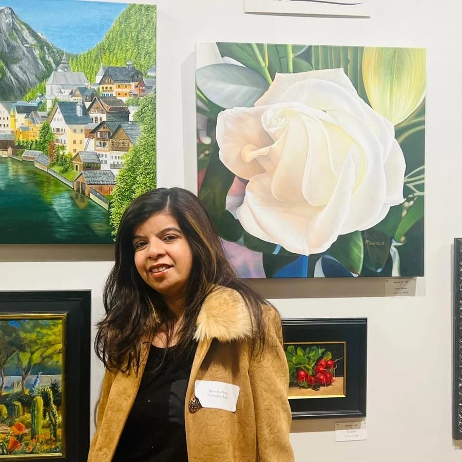 Close up of a woman's face